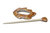 Shawl Pin - Paradise Brown/Beige Coconut