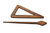 Shawl Pin - Wood Triangle 1