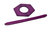 Shawl Pin - Purple Hexagonal